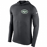 Men's New York Jets Nike Charcoal Stadium Touch Hooded Performance Long Sleeve T-Shirt,baseball caps,new era cap wholesale,wholesale hats